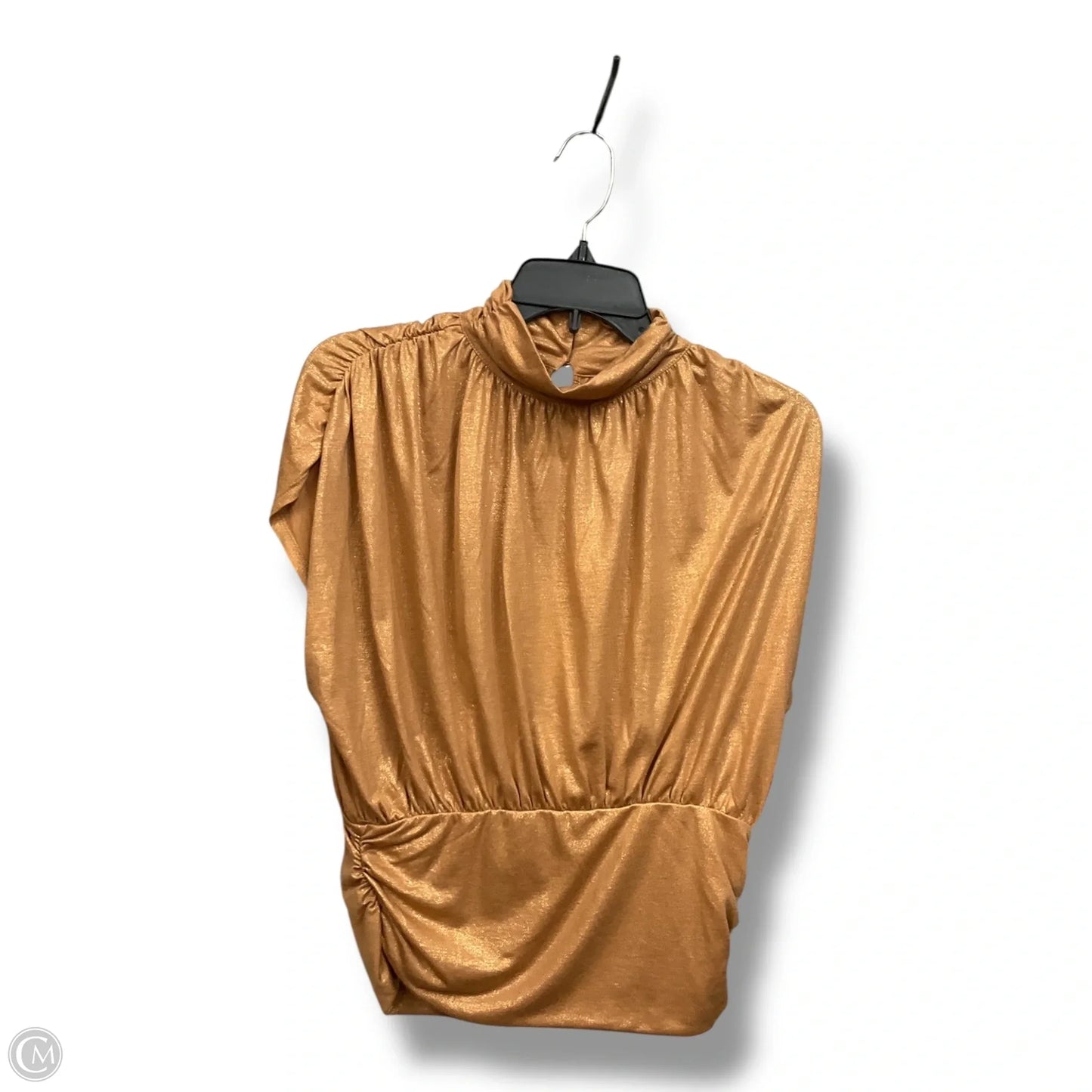 Top Sleeveless By Maeve In Gold, Size: M