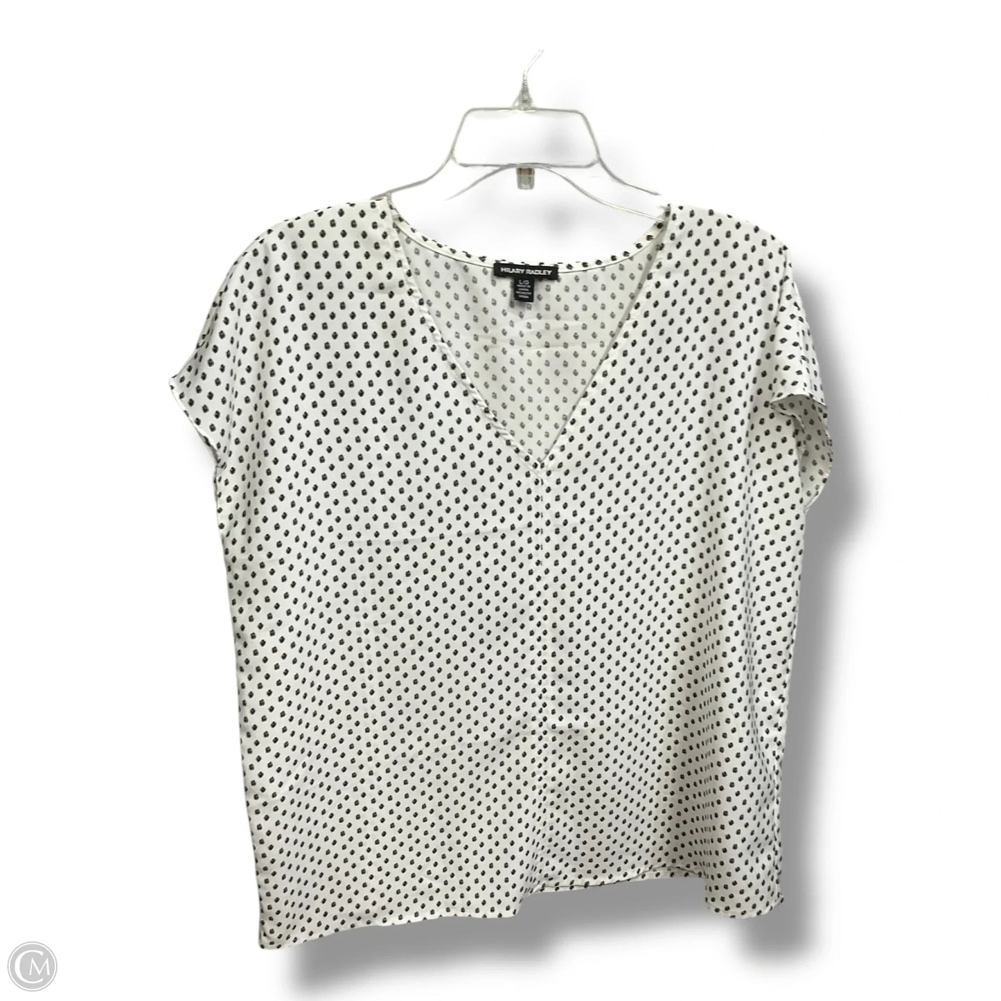 Top Sleeveless By Hilary Radley In Polkadot Pattern, Size: L