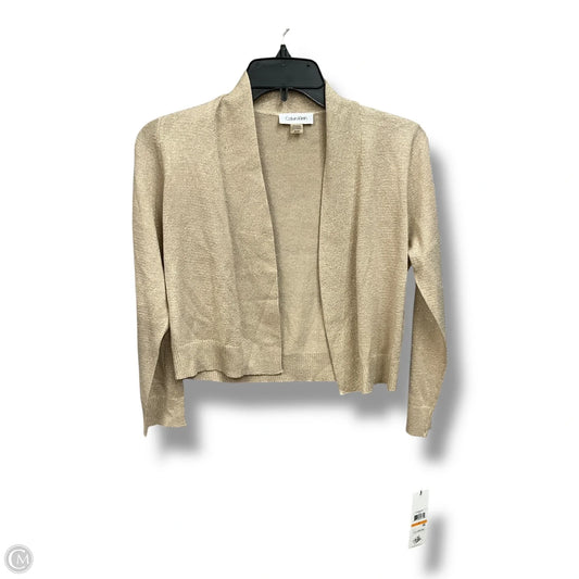 Cardigan By Calvin Klein In Gold, Size: S