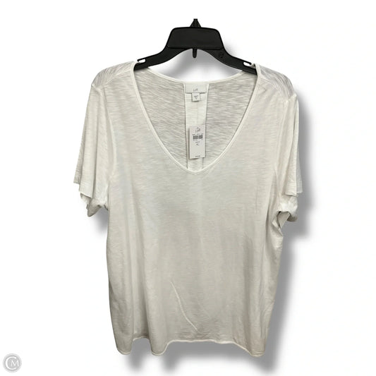 Tunic Short Sleeve By J. Jill In White, Size: Xl