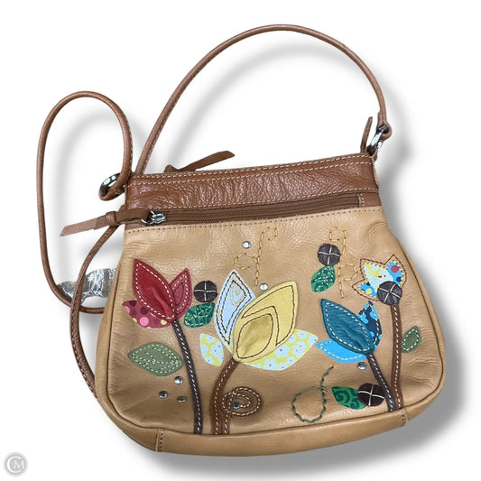 Crossbody Leather By Fossil, Size: Small