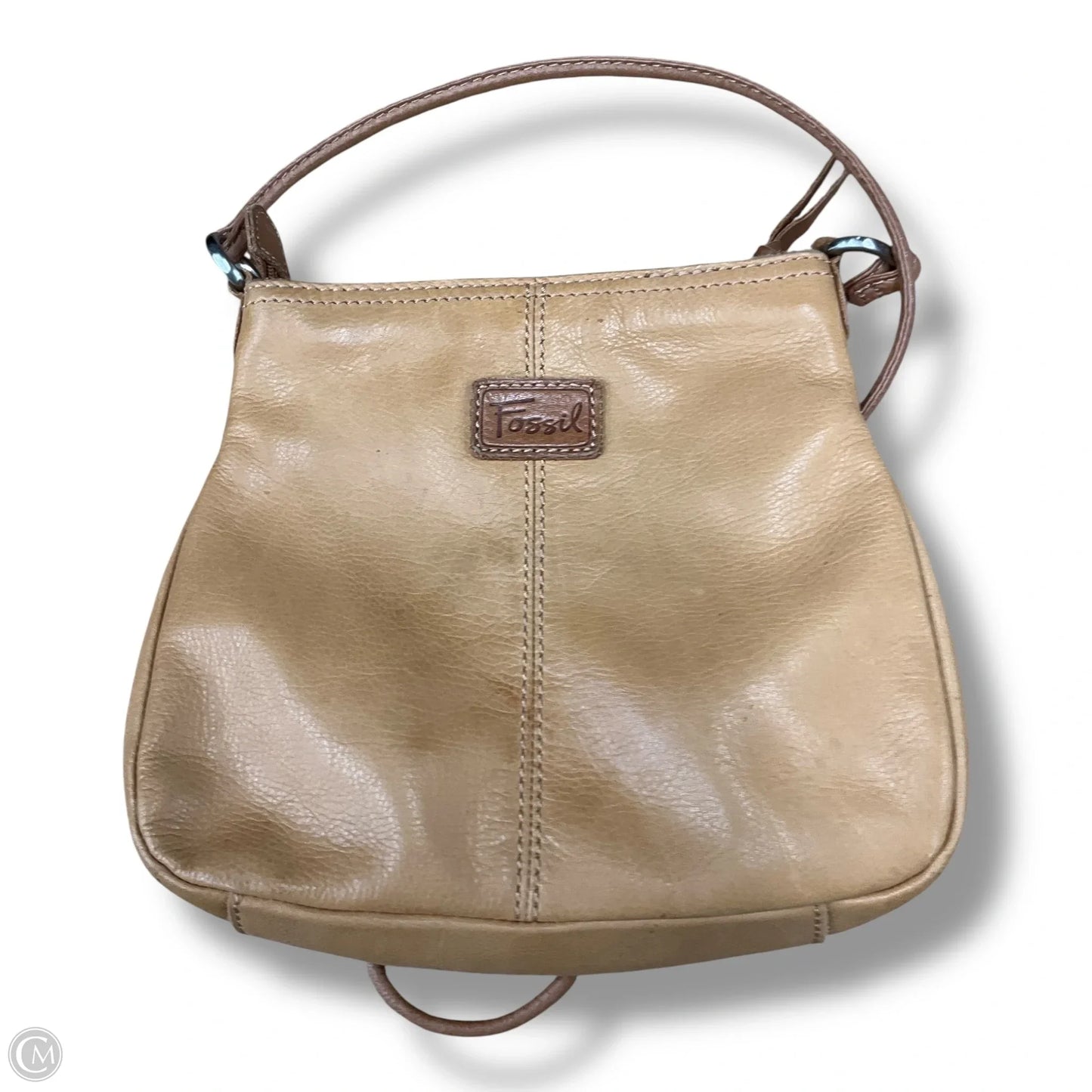 Crossbody Leather By Fossil, Size: Small