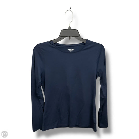 Top Long Sleeve Basic By Lands End In Navy, Size: S