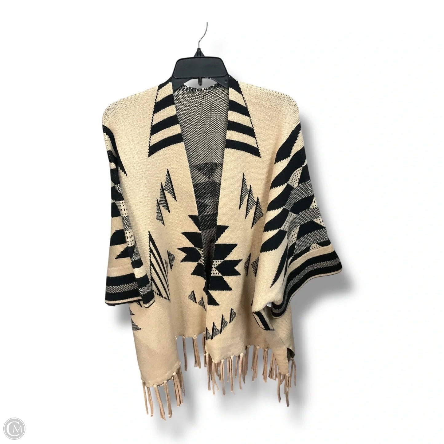 Poncho By Cme In Geometric Pattern, Size: Osfm