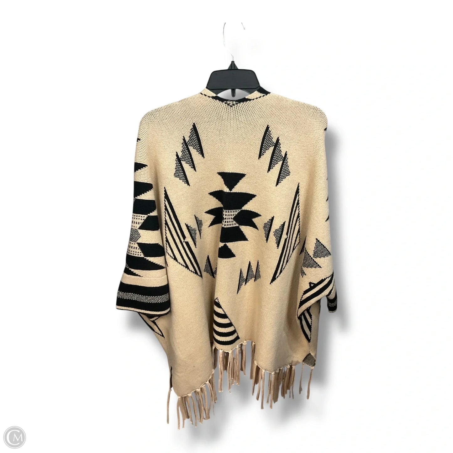 Poncho By Cme In Geometric Pattern, Size: Osfm