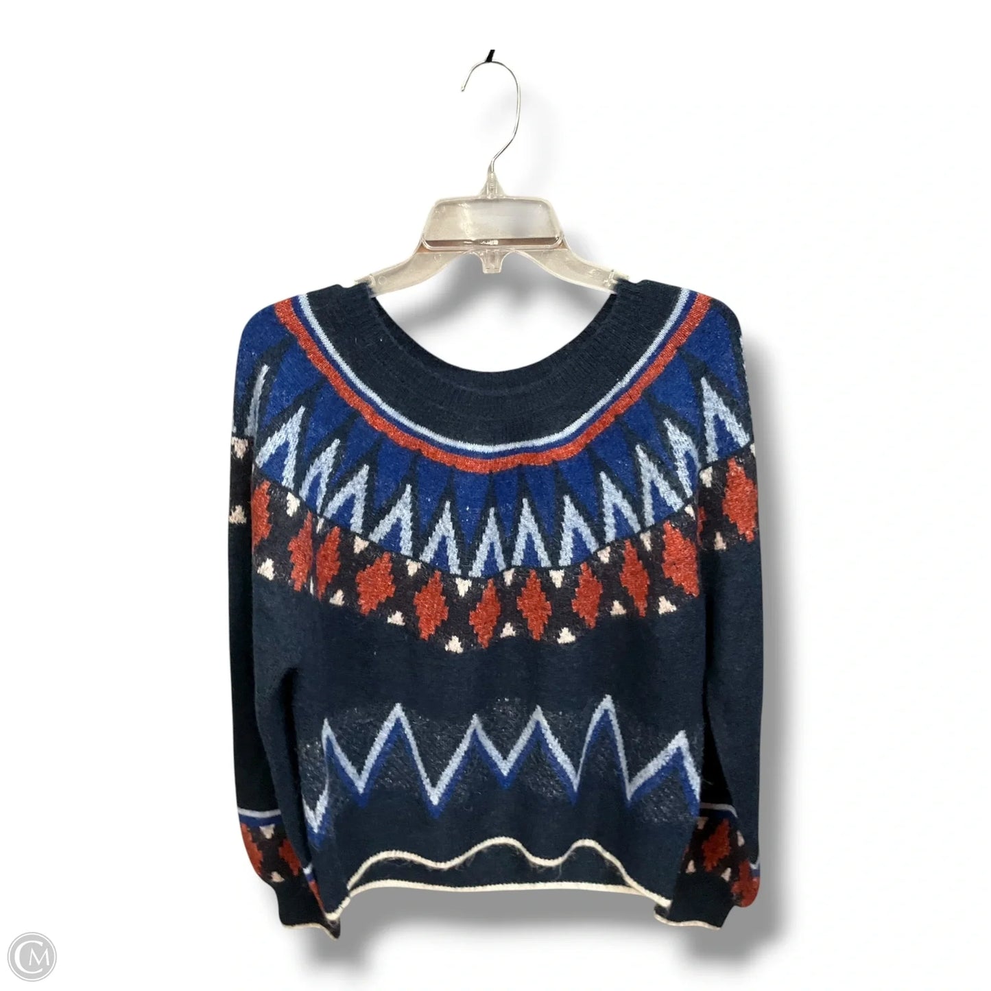 Sweater By Sundry In Geometric Pattern, Size: L