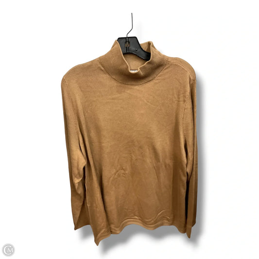 Top Long Sleeve Basic By J. Jill In Tan, Size: 2x