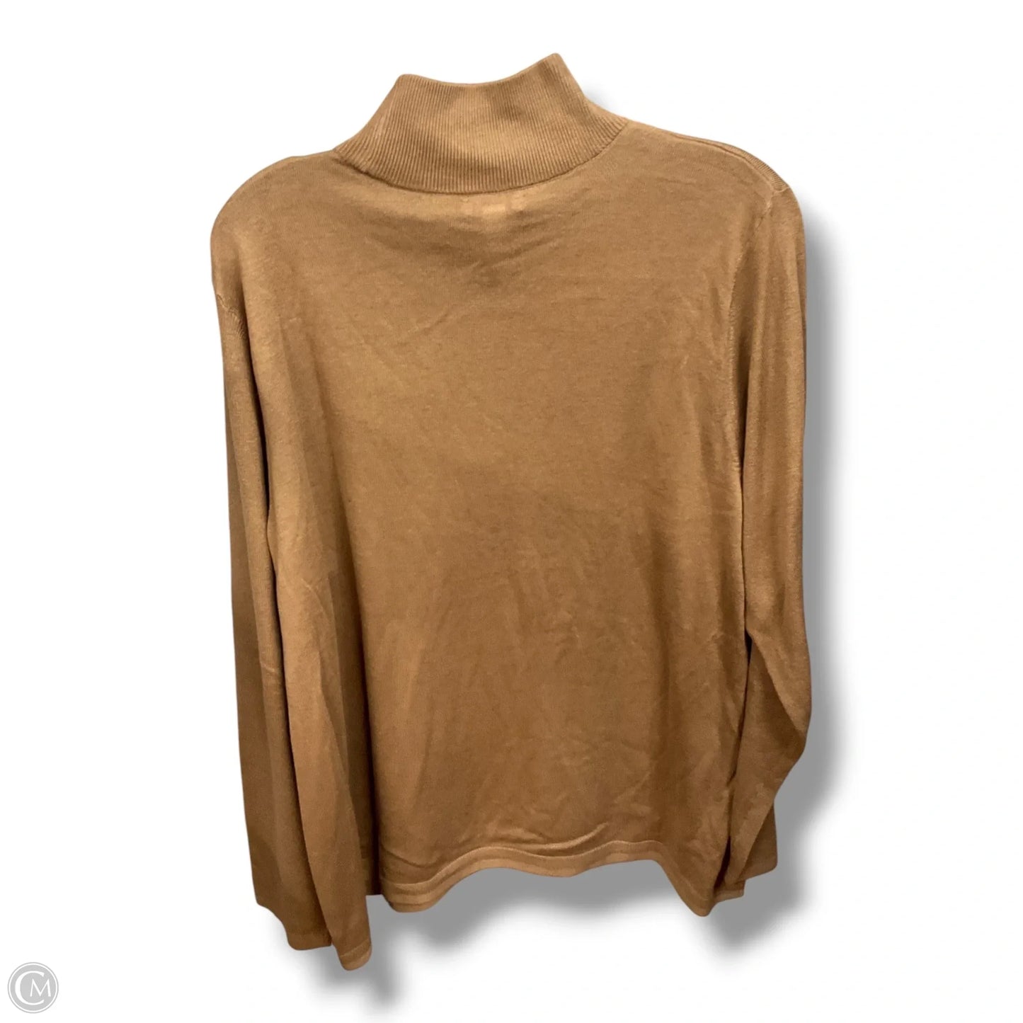 Top Long Sleeve Basic By J. Jill In Tan, Size: 2x