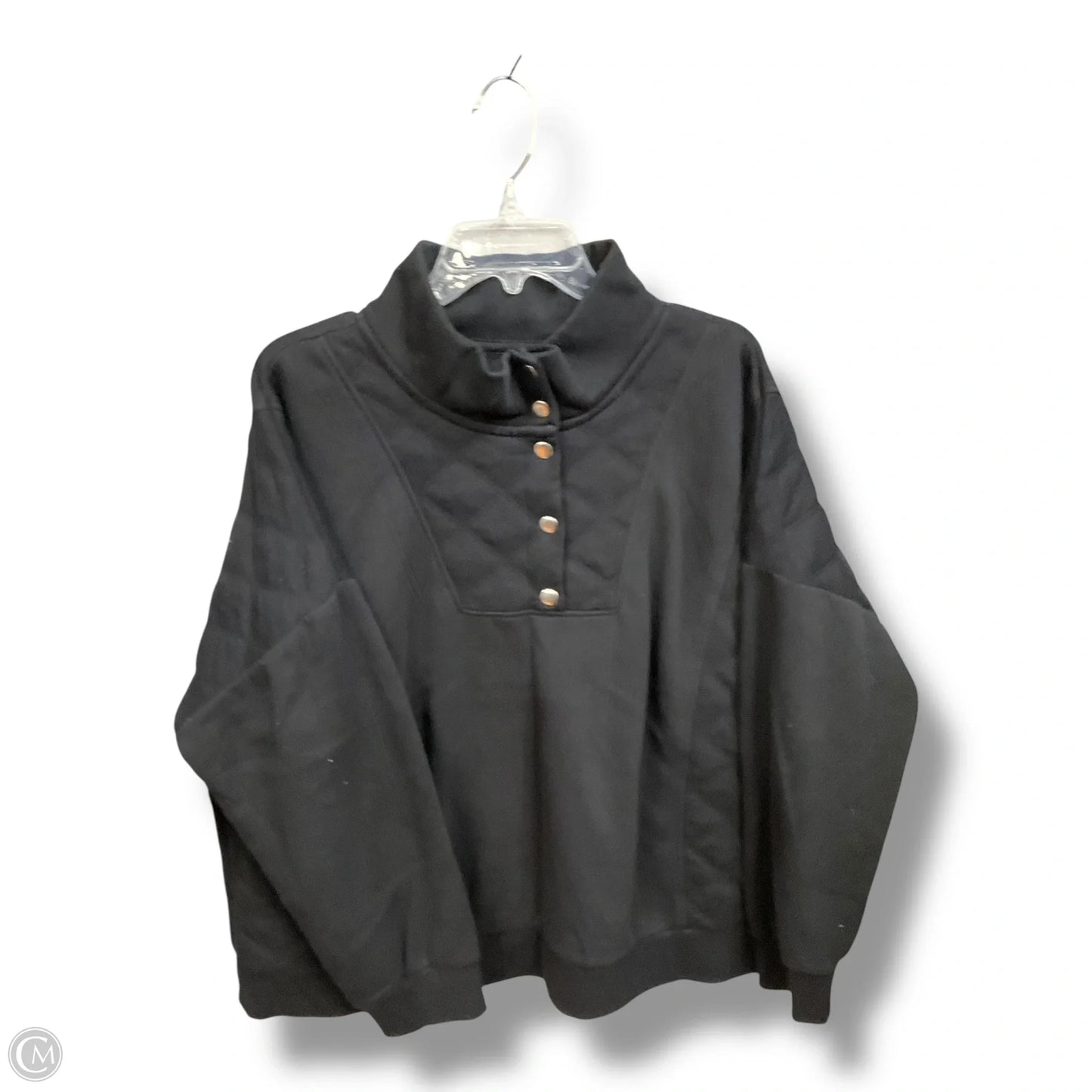 Sweatshirt Collar By Sonoma In Black, Size: 2x