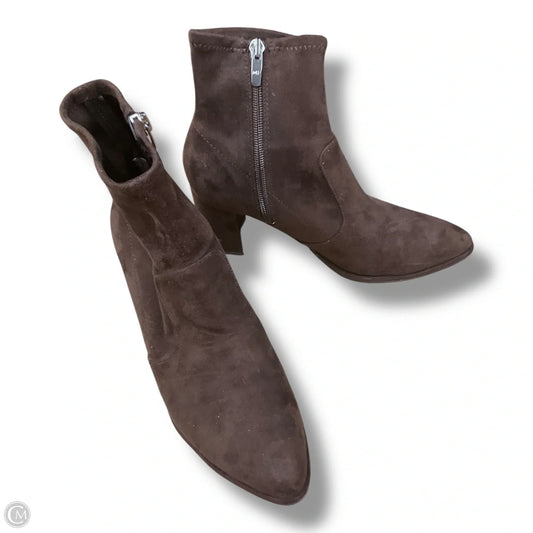 Boots Ankle Heels By Marc Fisher In Brown, Size: 7.5