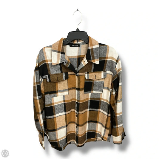 Jacket Shirt By Automet In Plaid Pattern, Size: S