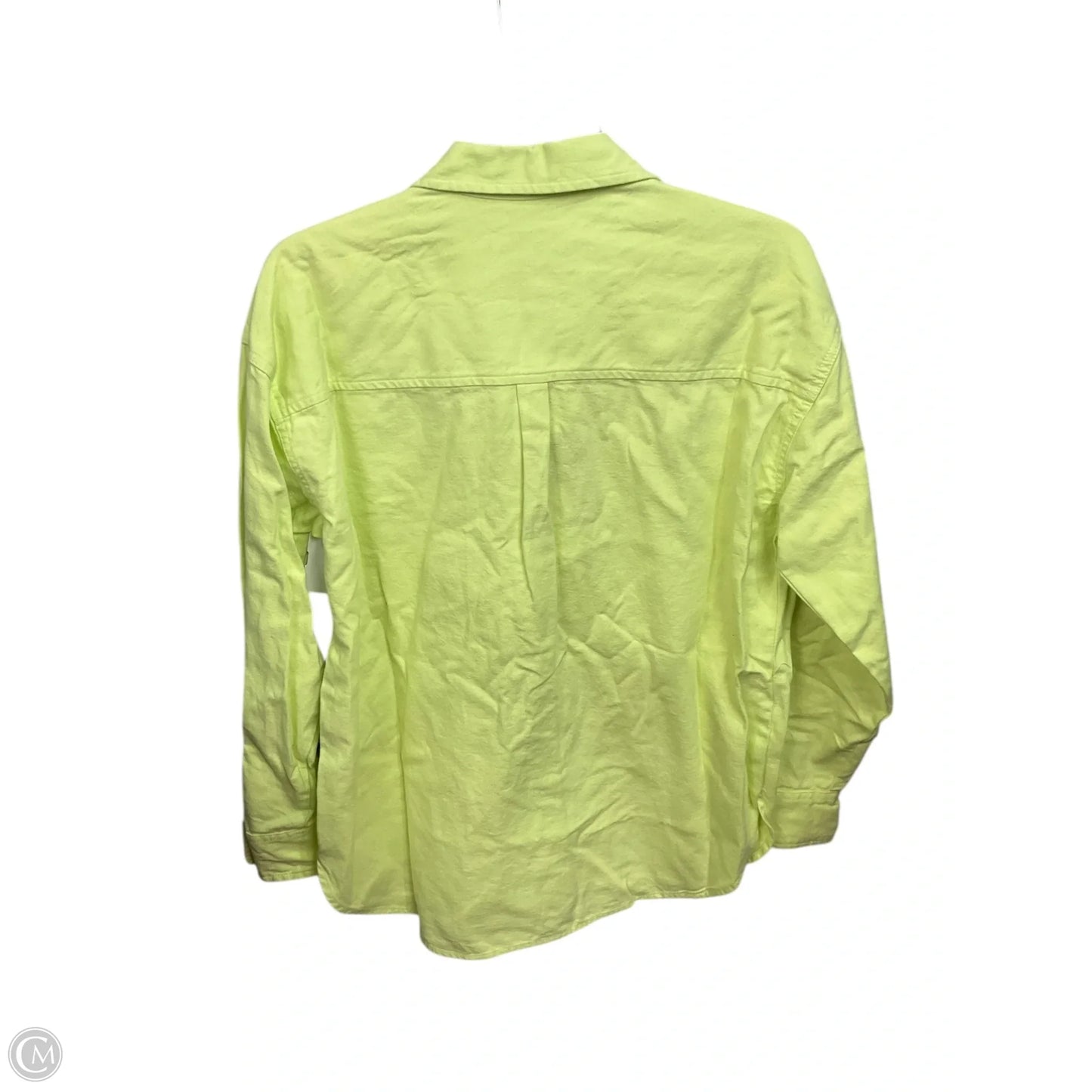 Blouse Long Sleeve By Universal Thread In Chartreuse, Size: S