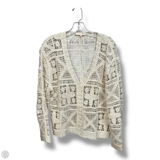 Cardigan By Solitaire In Ivory, Size: L