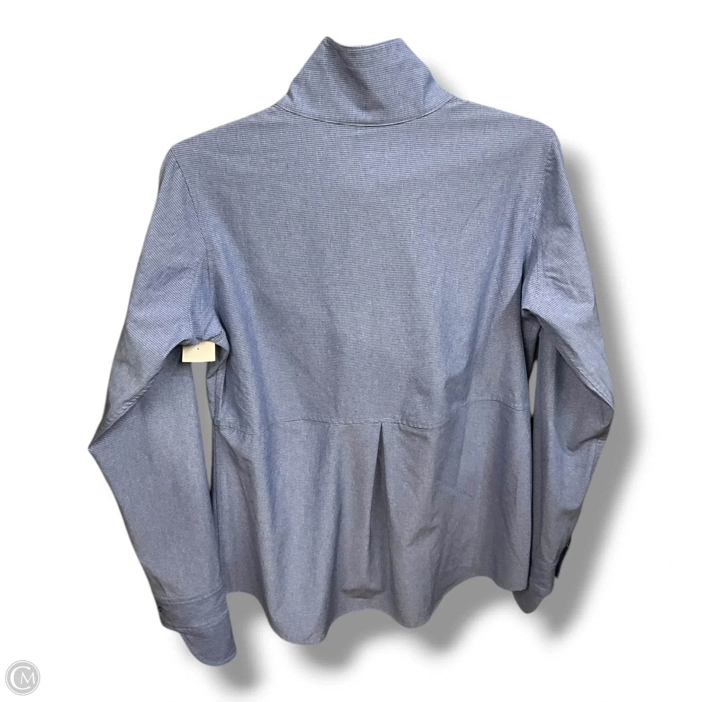 Athletic Top Long Sleeve Collar By Duluth Trading In Blue, Size: Xs