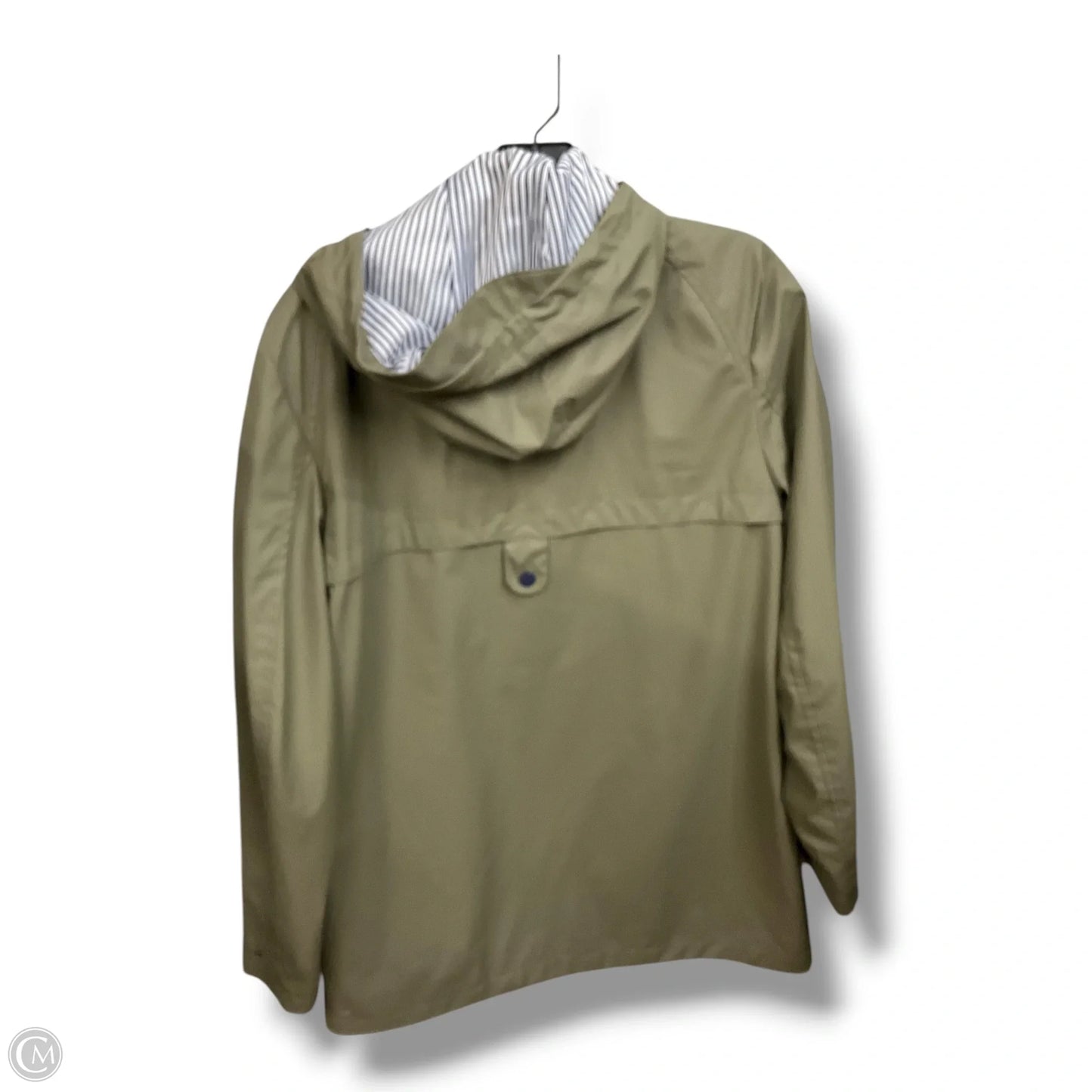 Coat Raincoat By Weatherproof In Green, Size: M
