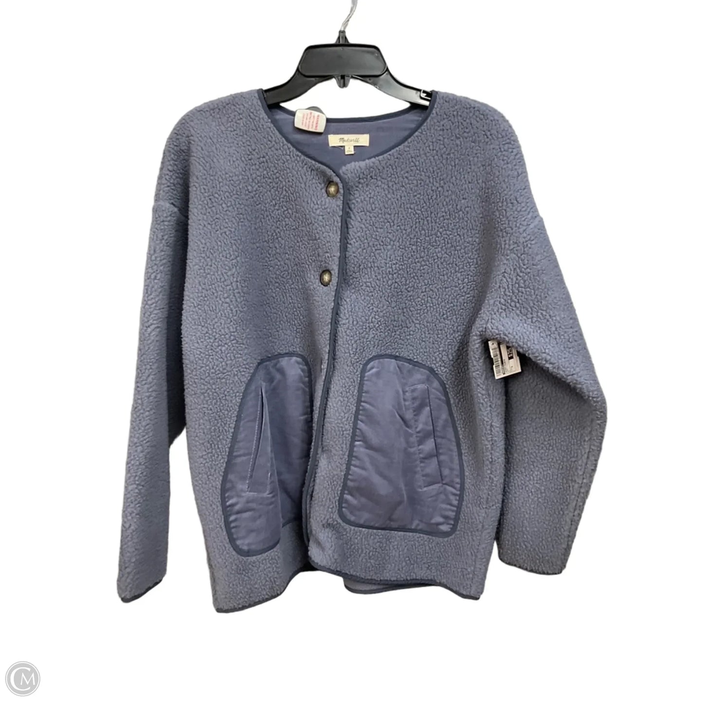 Jacket Fleece By Madewell In Grey, Size: S
