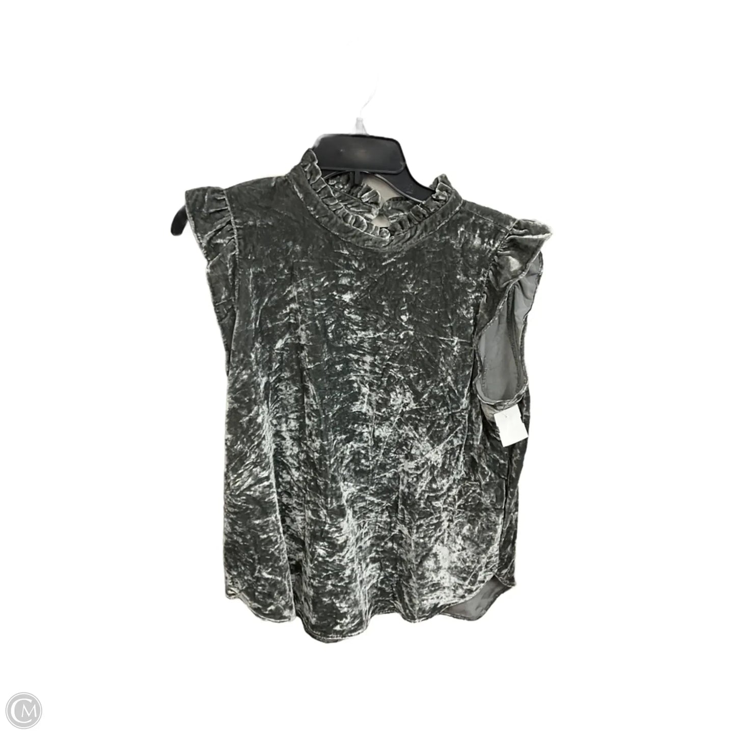 Top Sleeveless By Loft In Grey, Size: M