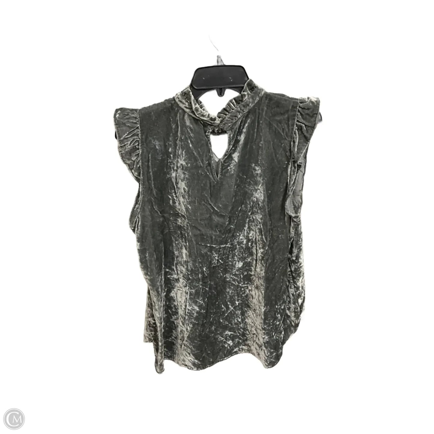 Top Sleeveless By Loft In Grey, Size: M