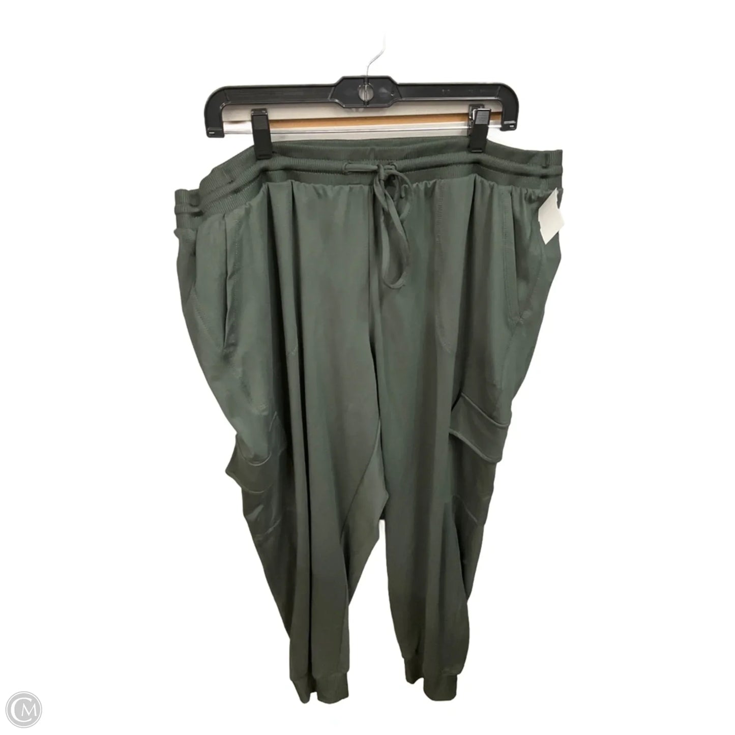 Athletic Pants By Zac And Rachel In Green, Size: 2x