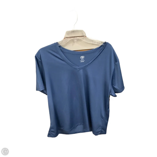 Athletic Top Short Sleeve By Athletic Works In Blue, Size: Xxl