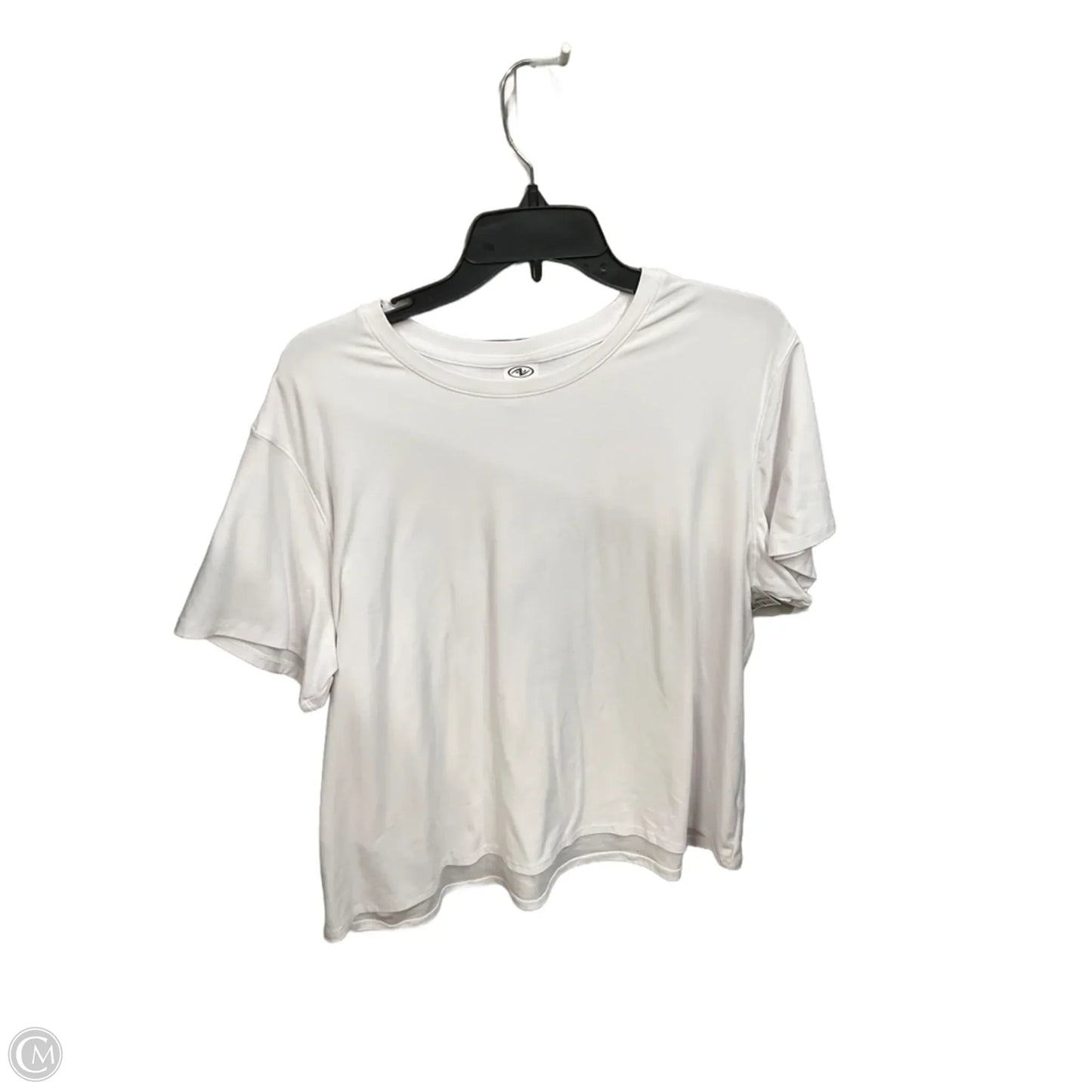 Athletic Top Short Sleeve By Athletic Works In White, Size: Xxl