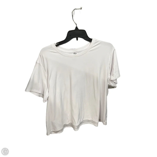 Athletic Top Short Sleeve By Athletic Works In White, Size: Xxl