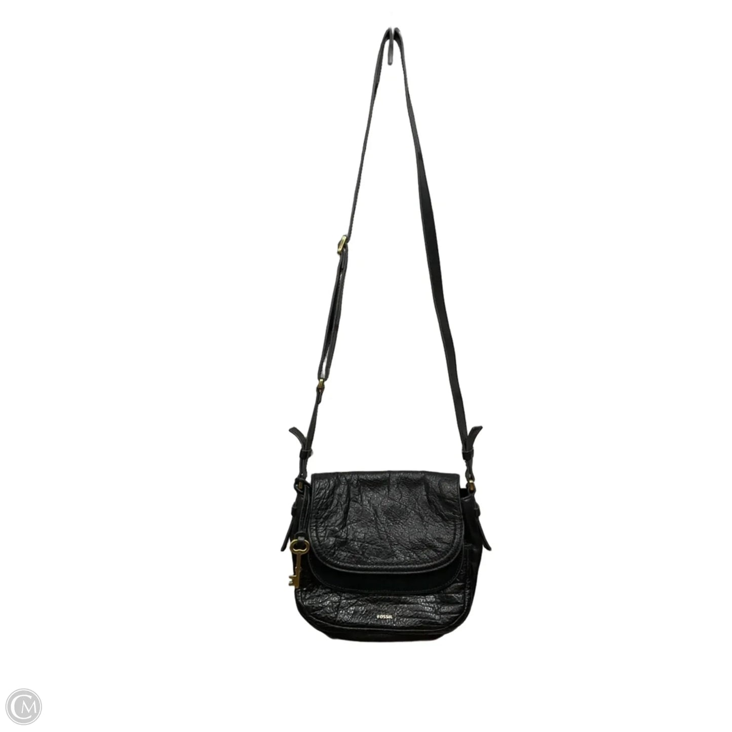 Handbag Leather By Fossil, Size: Small