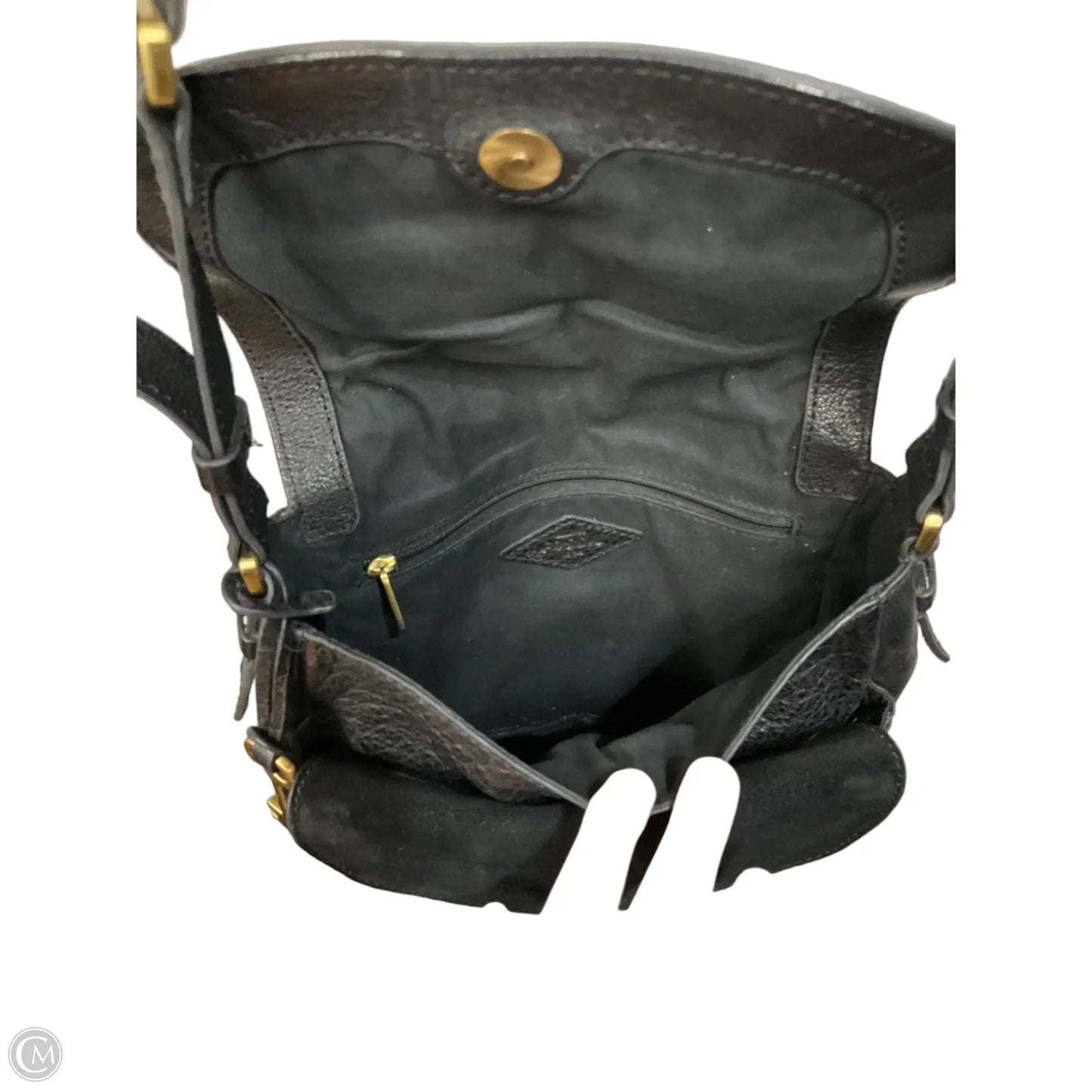 Handbag Leather By Fossil, Size: Small