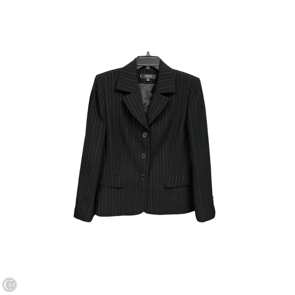 Blazer By Kasper In Striped Pattern, Size: Lp