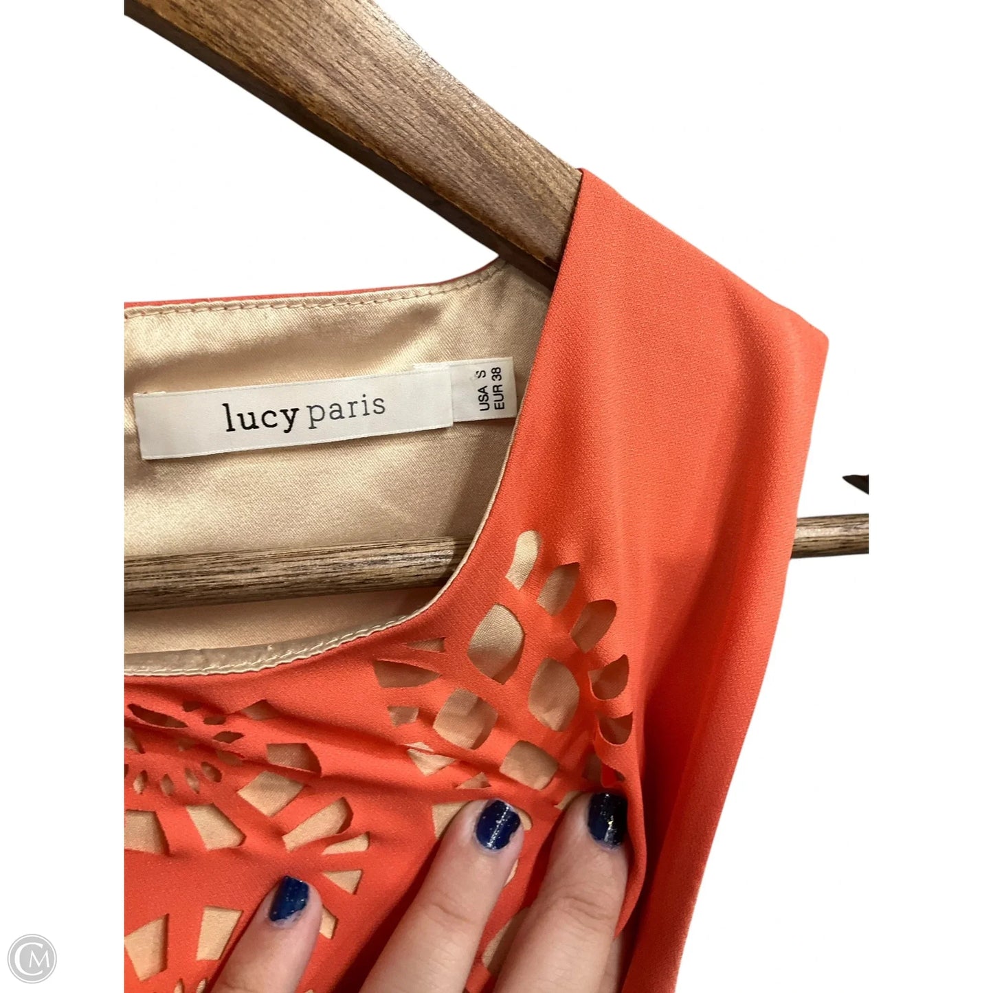 Dress Casual Short By Lucy Paris In Orange, Size: S