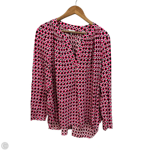 Blouse Long Sleeve By Crown And Ivy In Pink, Size: 2x