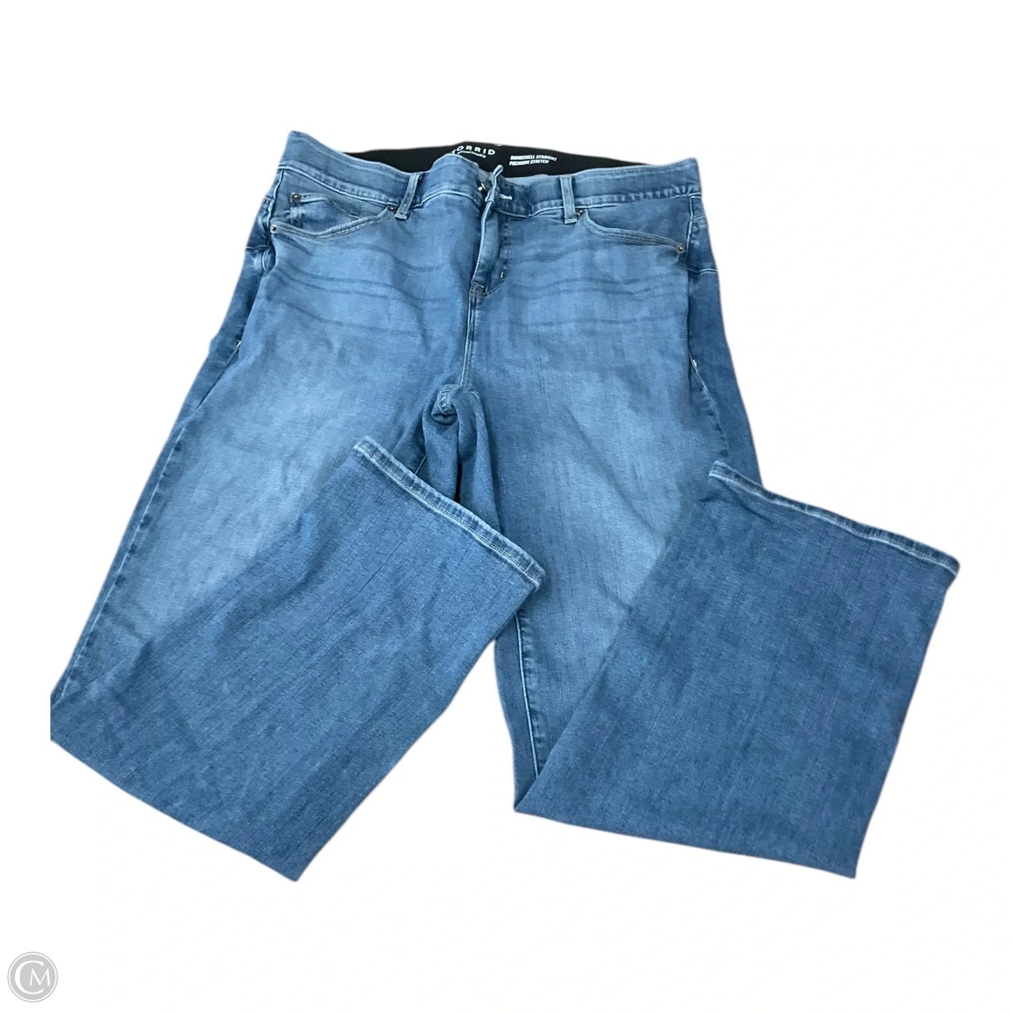 Jeans Straight By Torrid In Blue Denim, Size: 18