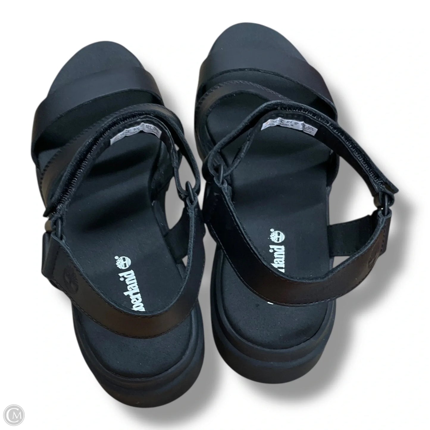 Sandals Heels Platform By Timberland In Black, Size: 10