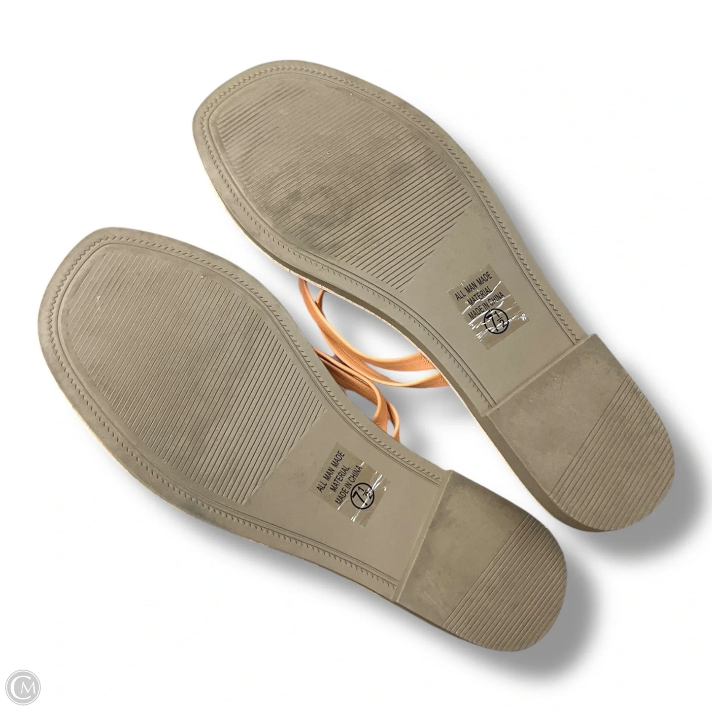 Sandals Flats By Soda In Peach, Size: 7.5