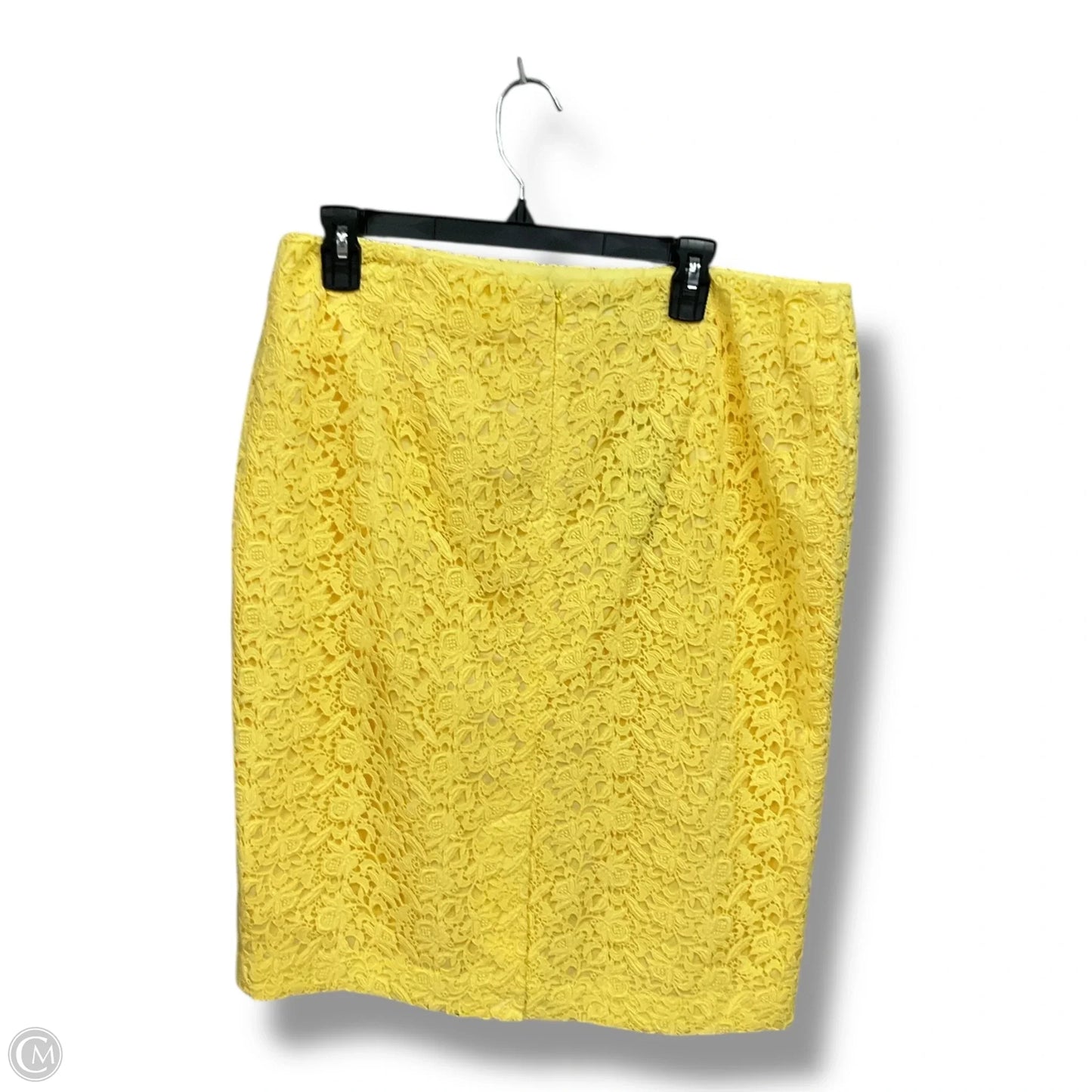 Skirt Midi By Talbots In Yellow, Size: 14