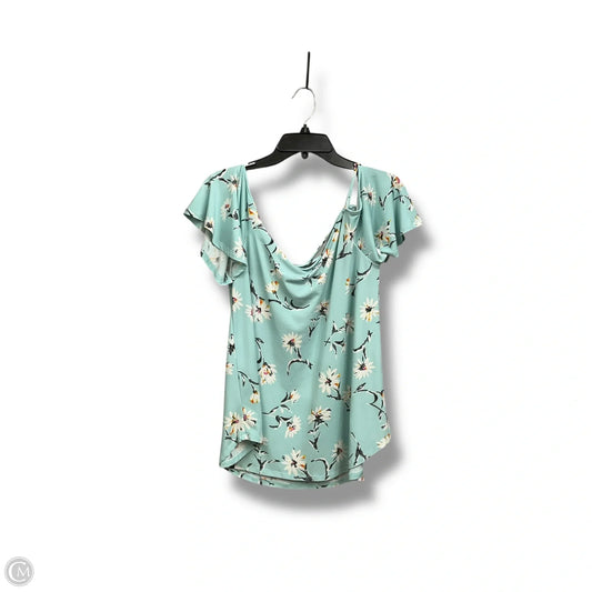 Top Short Sleeve By Kaleigh In Floral Print, Size: L