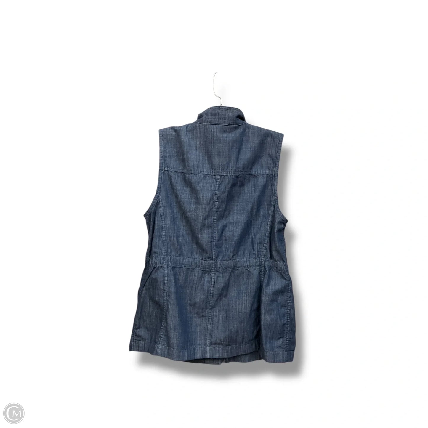 Vest Other By Talbots In Blue Denim, Size: Sp
