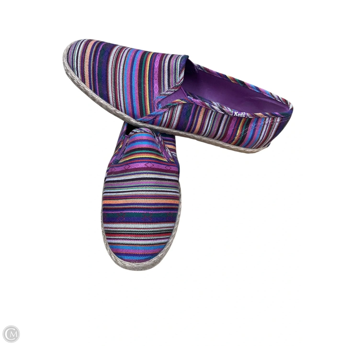 Shoes Flats By Keds In Striped Pattern, Size: 9.5