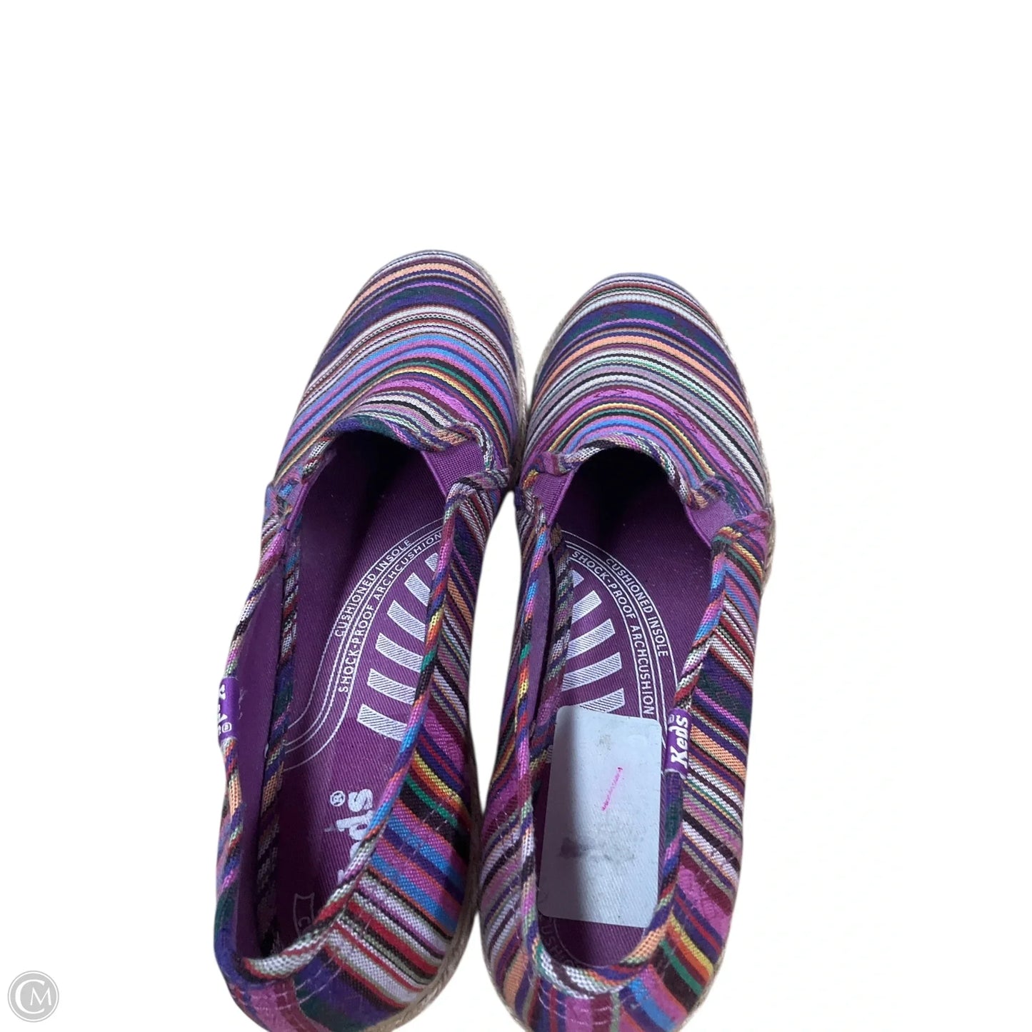 Shoes Flats By Keds In Striped Pattern, Size: 9.5