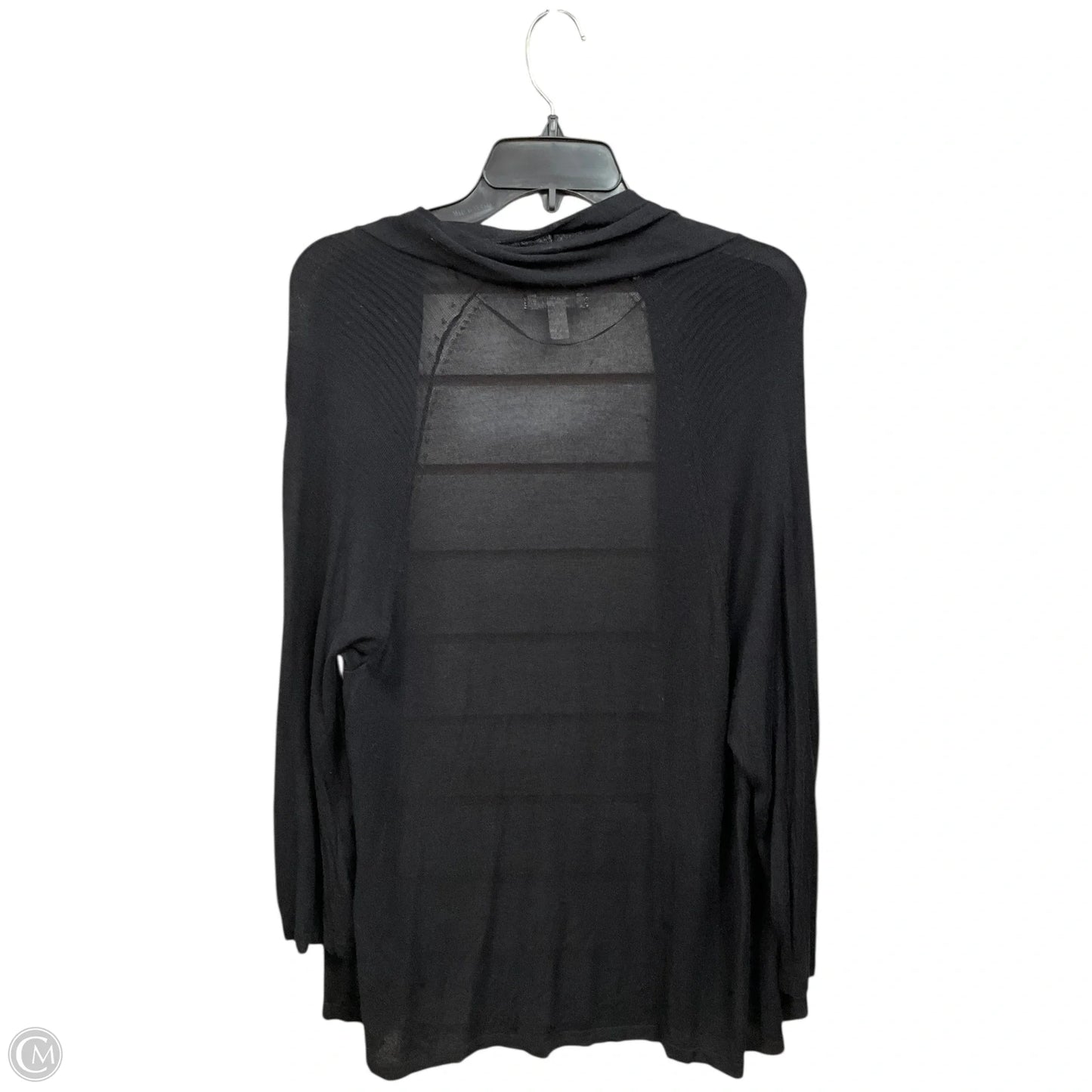 Cardigan By Dana Buchman In Black, Size: Xl