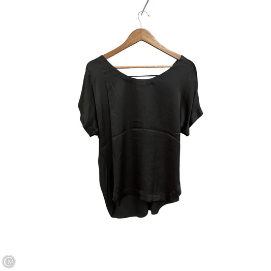 Top Short Sleeve By White House Black Market In Black, Size: M