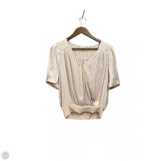 Top Short Sleeve By Current Air In Beige, Size: S
