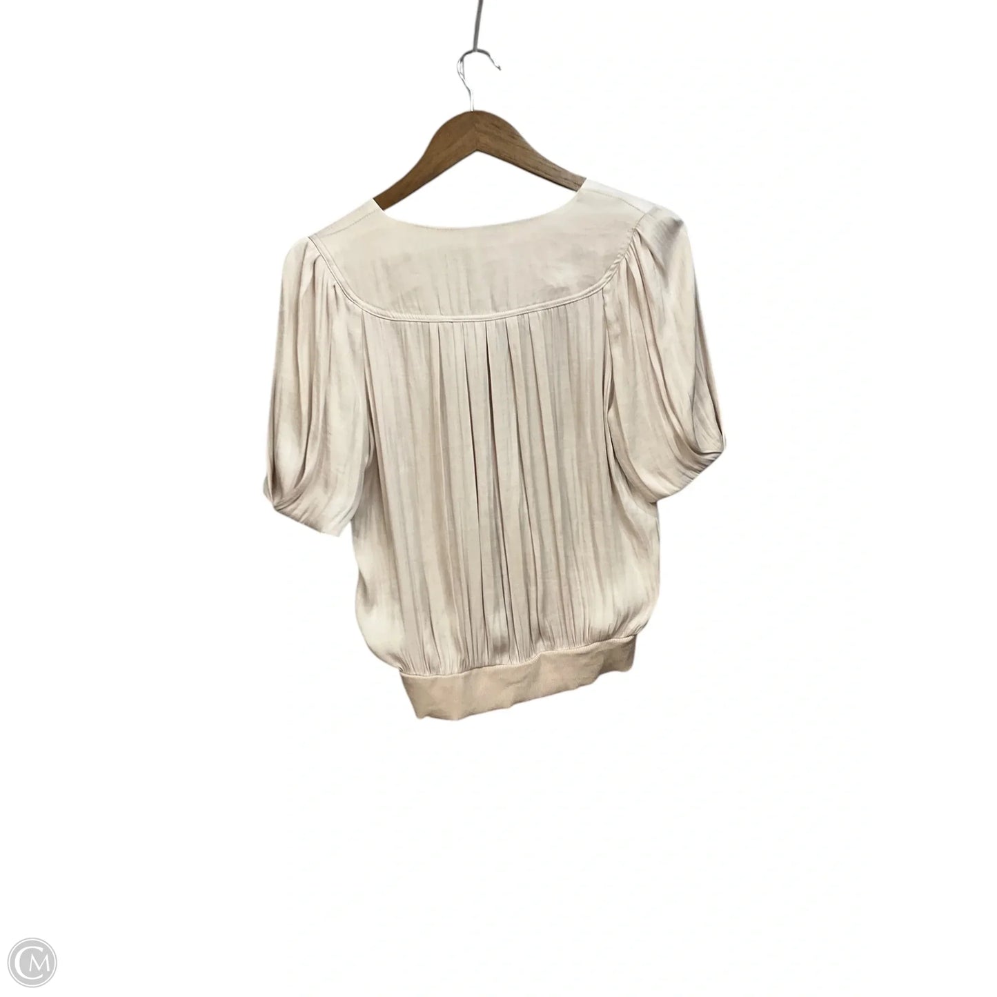 Top Short Sleeve By Current Air In Beige, Size: S