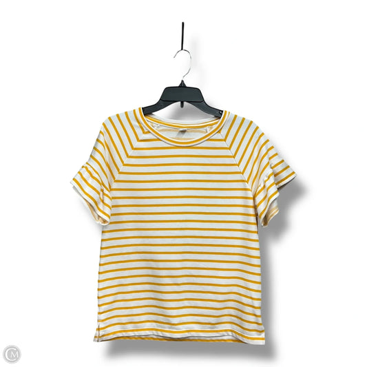 Top Short Sleeve By Old Navy In Striped Pattern, Size: S