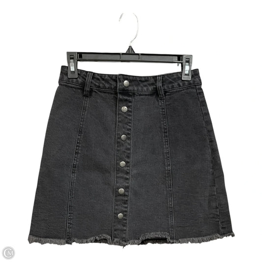 Skirt Midi By Miami In Black Denim, Size: S