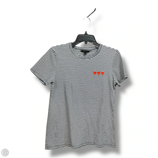 Top Short Sleeve By Banana Republic In Striped Pattern, Size: S
