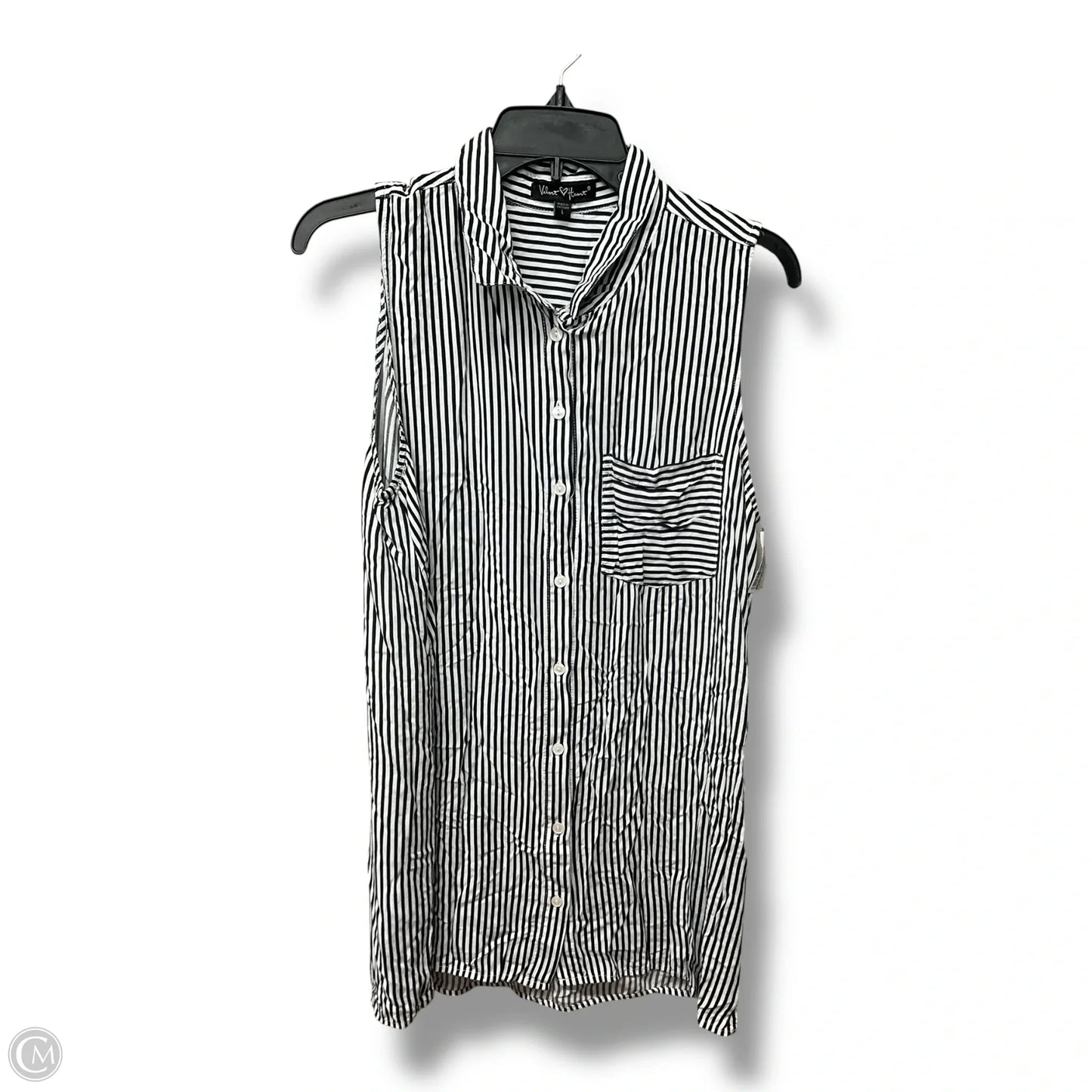 Tunic Sleeveless By Velvet Heart In Striped Pattern, Size: L