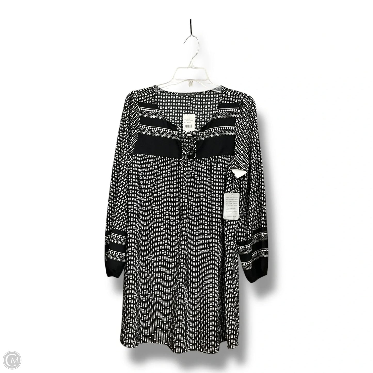 Tunic Long Sleeve By West Kei In Polkadot Pattern, Size: M