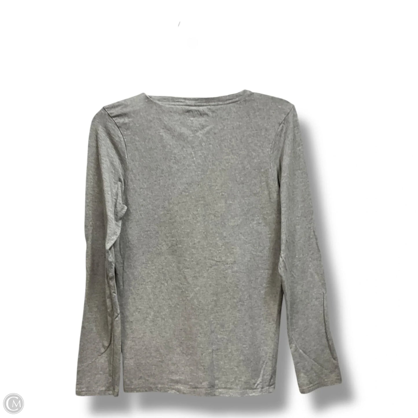 Top Long Sleeve Basic By Lucky Brand In Grey, Size: M