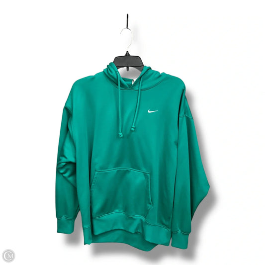 Sweatshirt Hoodie By Nike Apparel In Green, Size: M